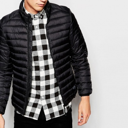 Pull&Bear Padded Down-Free Jacket Mens