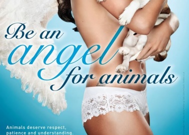 Tamara Ecclestone is an Angel for Animals in New PETA Ad