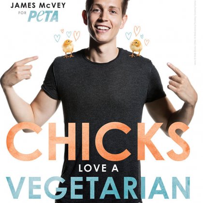 The Vamps’ James McVey Says ‘Chicks Dig Vegetarians’ in New PETA Advert