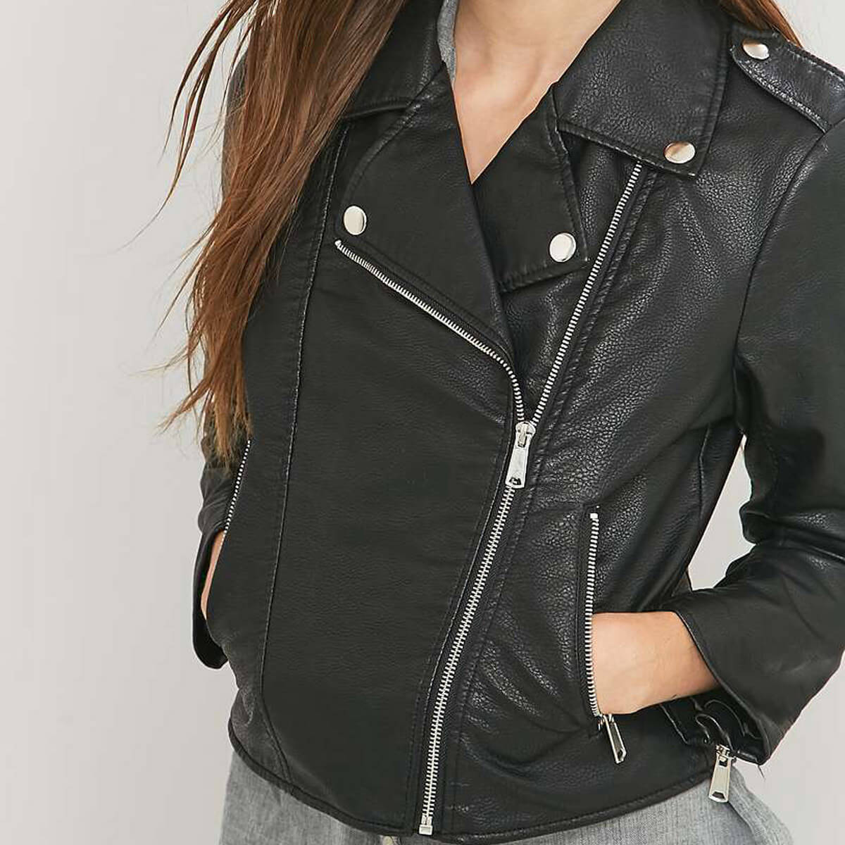high quality vegan leather jacket