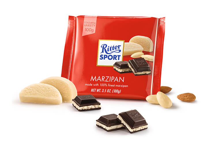 Vegan Chocolate Ritter Sport Marzipan