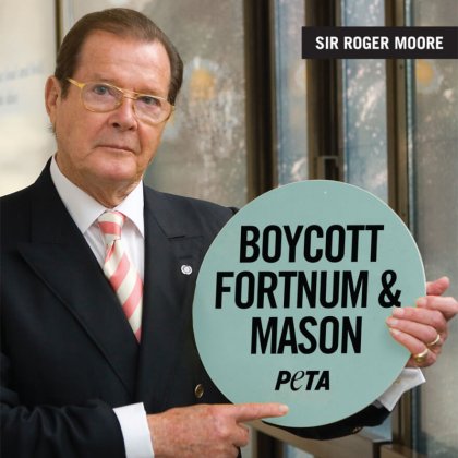 Sir Roger Moore: Stop Fortnum & Mason Foie Gras Cruelty