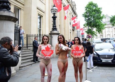 Here’s Why PETA Activists Crashed London’s Canada Day Celebration