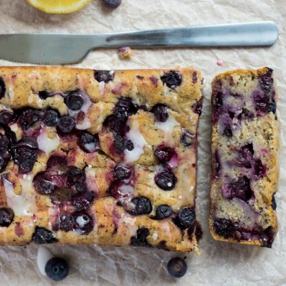 Lemon and Blueberry Drizzle Cake