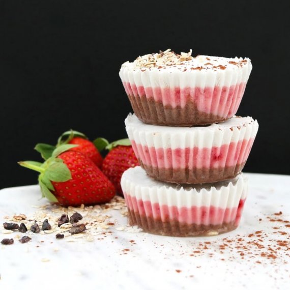 Neapolitan Yogurt Breakfast Bites