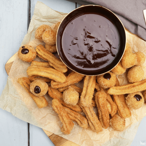 Cinnamon Churros with Chocolate Ganache