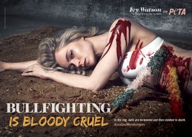 ‘Britain’s Next Top Model’ Contestants Pose for PETA Campaigns