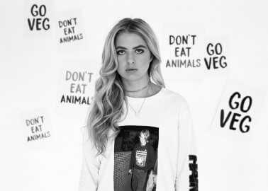Anaïs Gallagher Calls for a Meat-Free Revolution