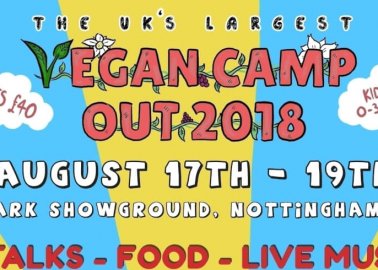 Come See PETA at Vegan Camp-Out 2018!