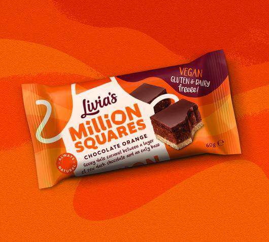 Vegan Chocolate Livia's Chocolate Orange Million Squares