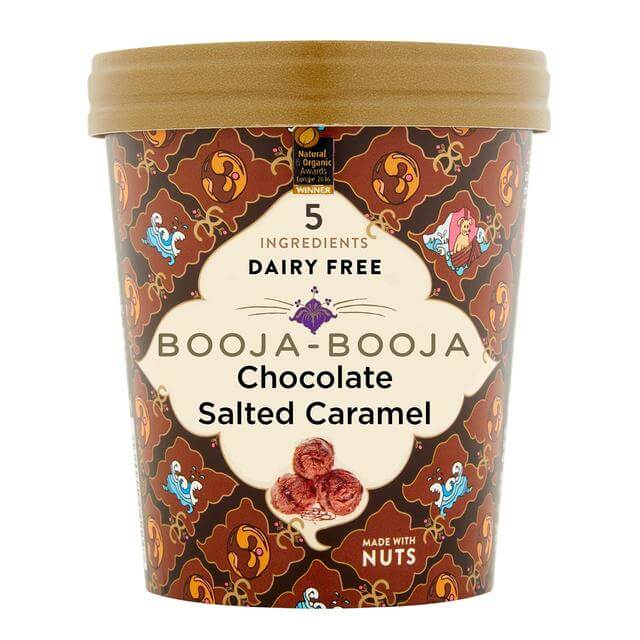 Vegan Chocolate Booja-Booja Chocolate Salted Caramel Ice Cream