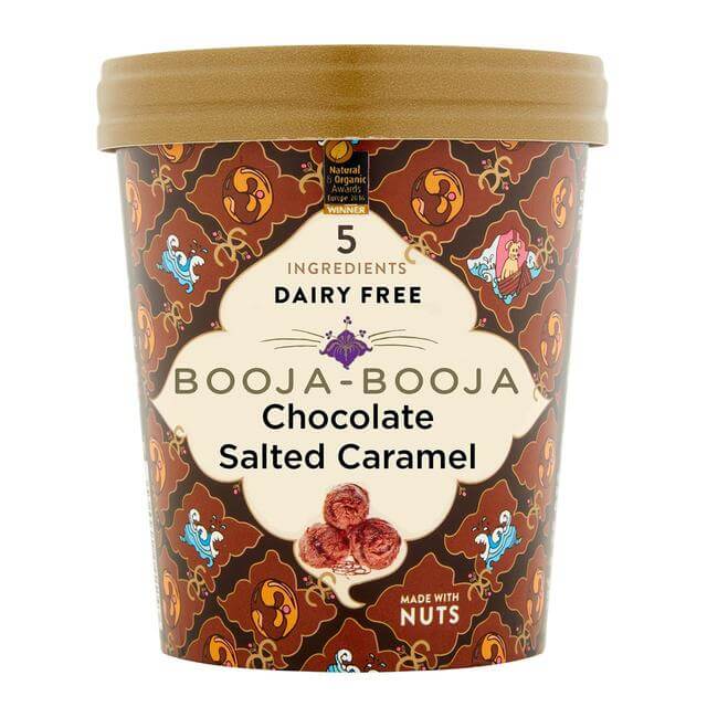 Vegan Chocolate Booja-Booja Chocolate Salted Caramel Ice Cream