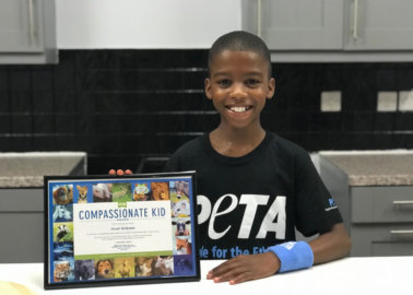 PETA Compassionate Kid Award Winner Becomes UK’s Youngest Restaurateur