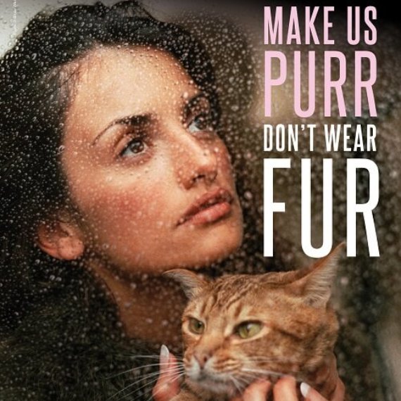 Penélope Cruz and PETA Urge Shoppers to Ditch Fur