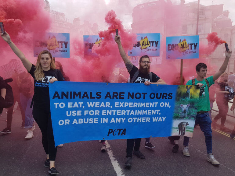 animal rights march 2018 peta uk 1
