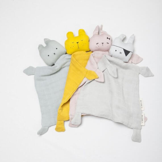 Three baby comforters