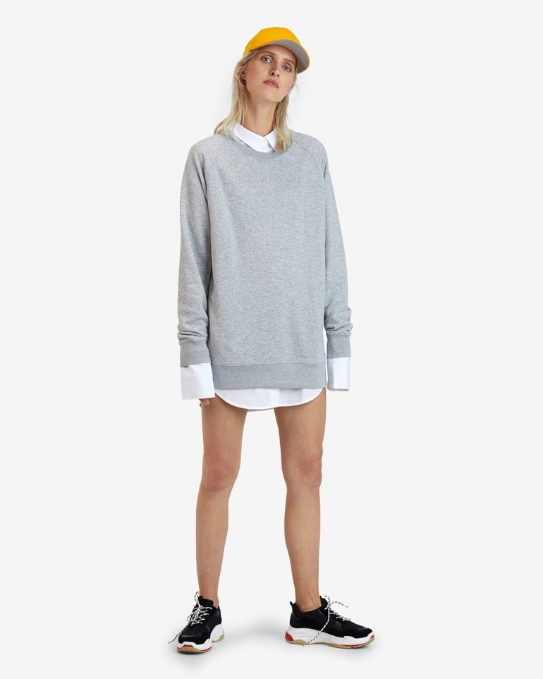 Grey wool-free sweater