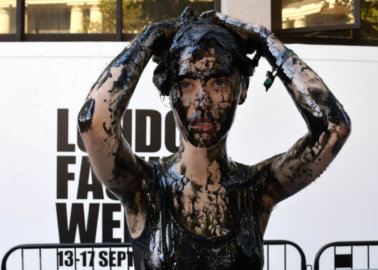 IN PHOTOS: PETA and PETA France Protest Against Leather at Fashion Weeks Across Europe