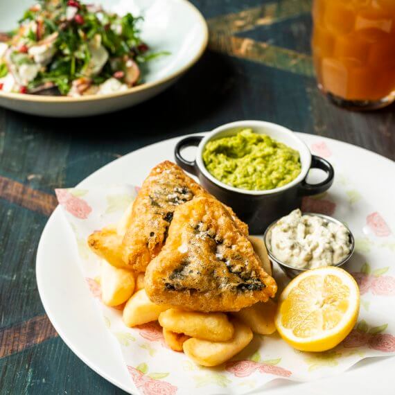 Cosy Club Vegan Fish and Chips