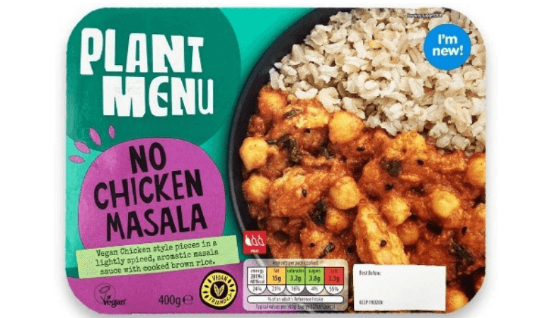 aldi plant menu no chicken masala