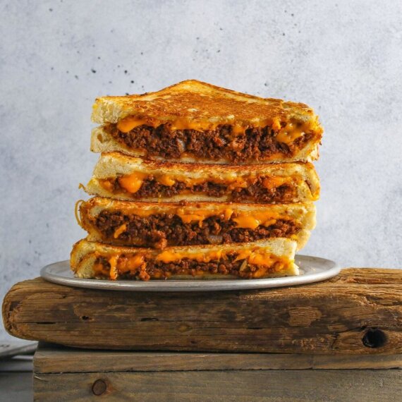 Vegan Sloppy Joe Cheese Toastie Recipe