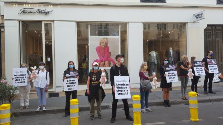 Image shows protest in Paris