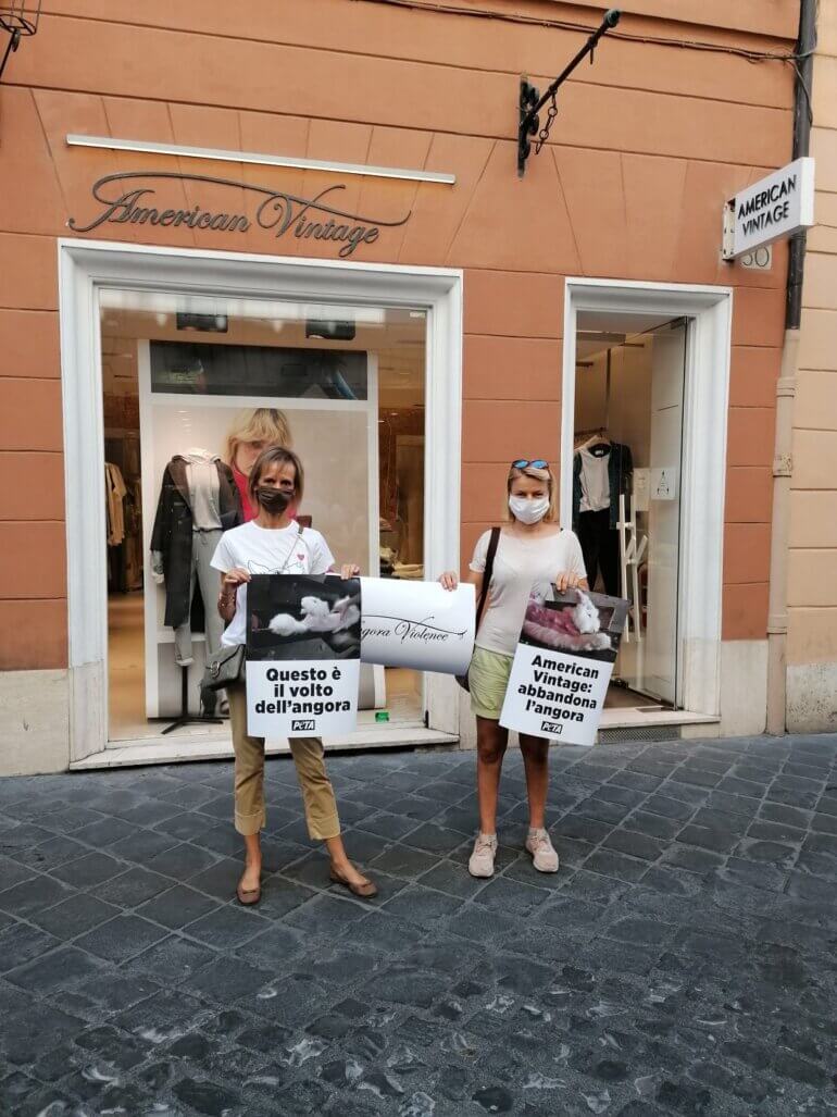 Image shows protest in Rome