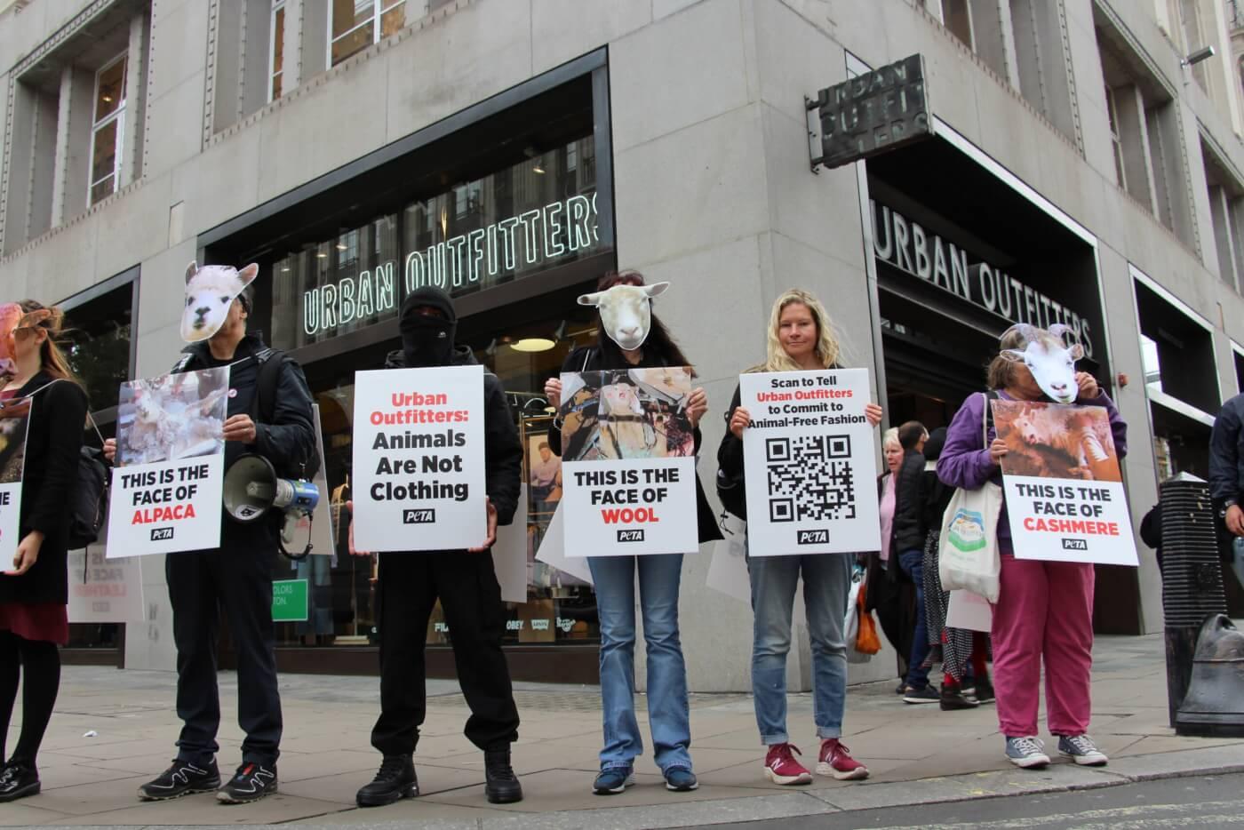 Photos: PETA Protests Against Urban Outfitters Brands Over Animal Abuse ...