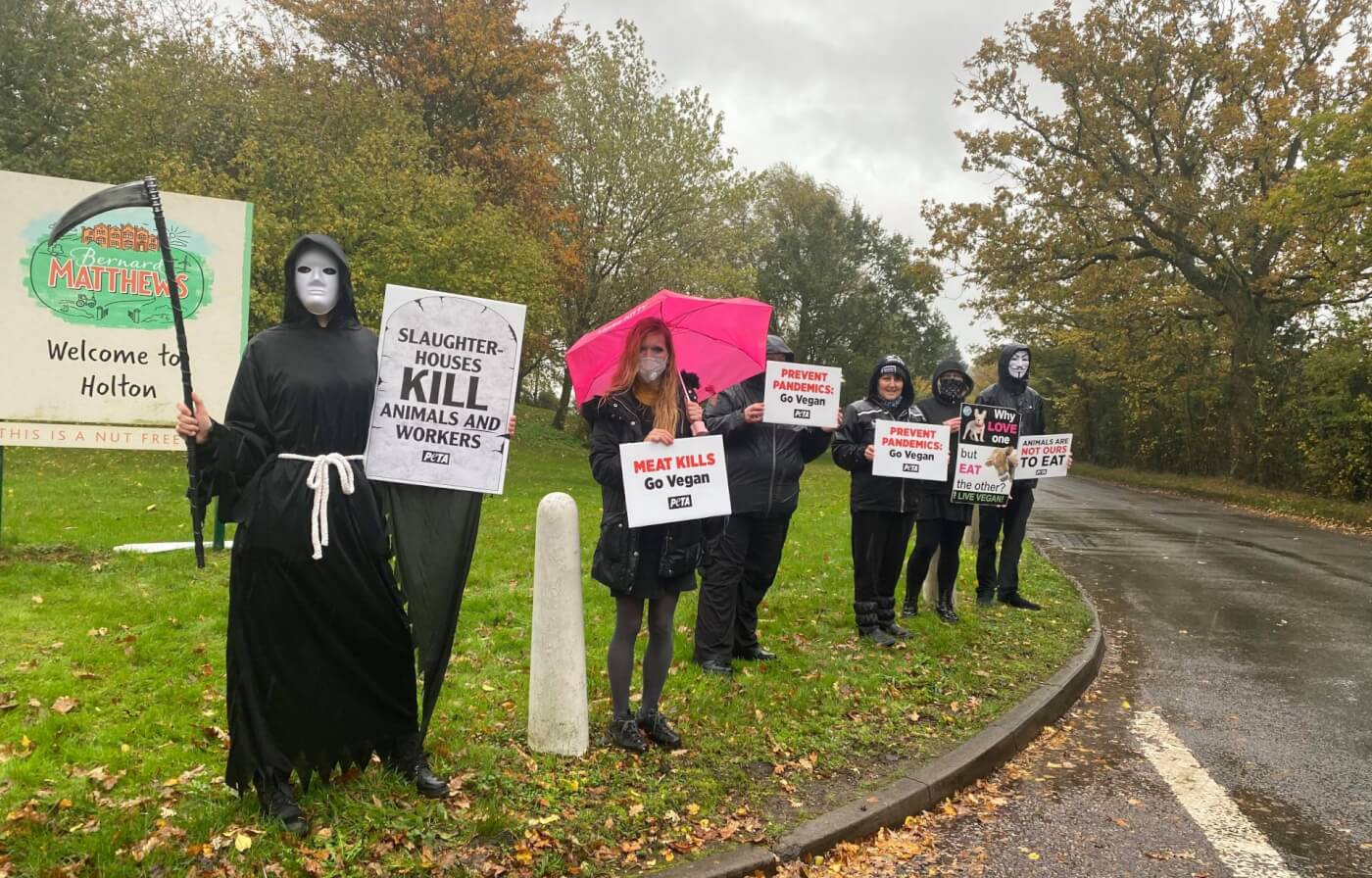 Grim Reapers' Haunt Bernard Matthews Meat Plant on Halloween