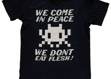 Invader X PETA: Urban Artist Designs New Vegan T-Shirt Collection