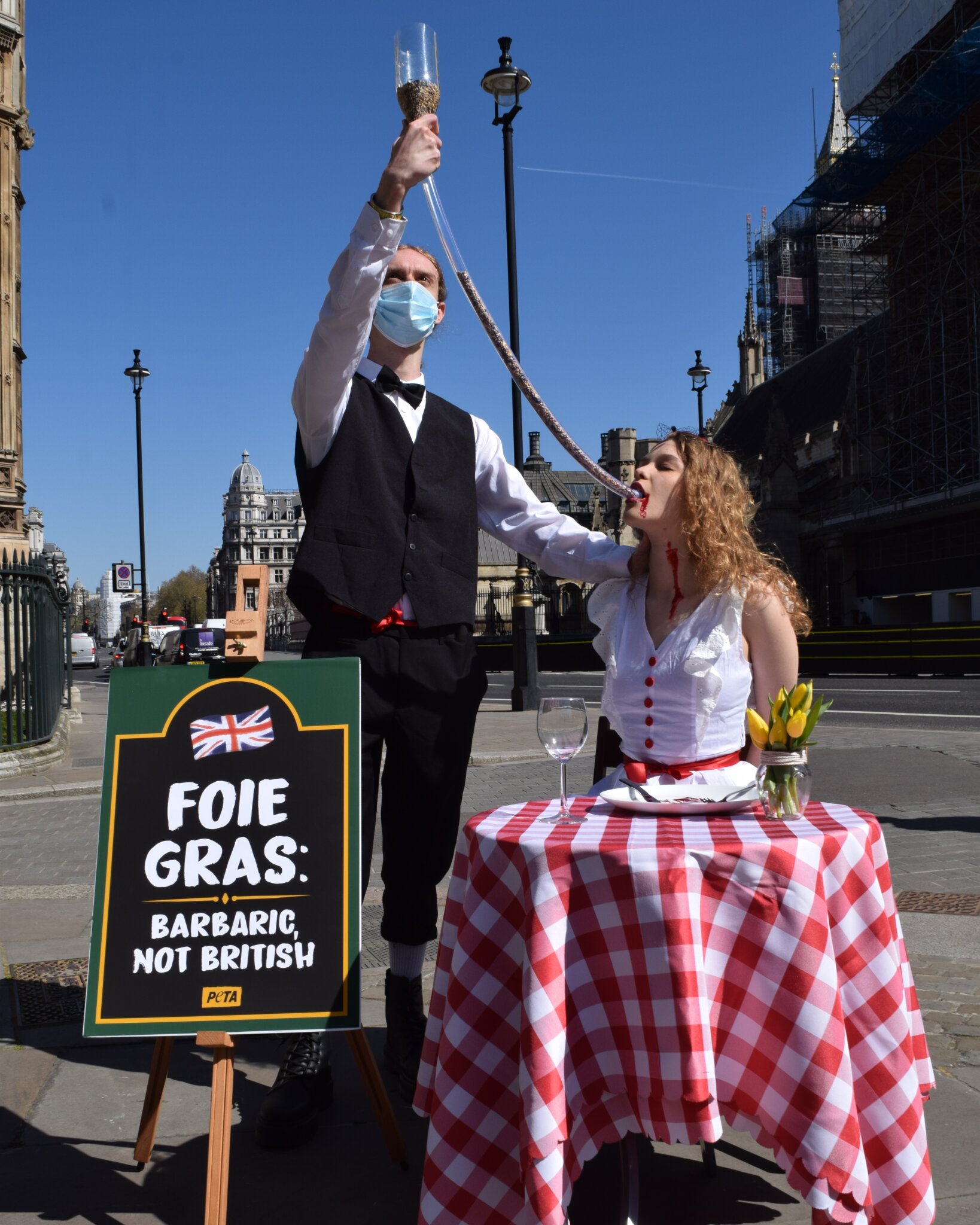 Woman ‘ForceFed’ Through Tube in PETA Foie Gras Protest