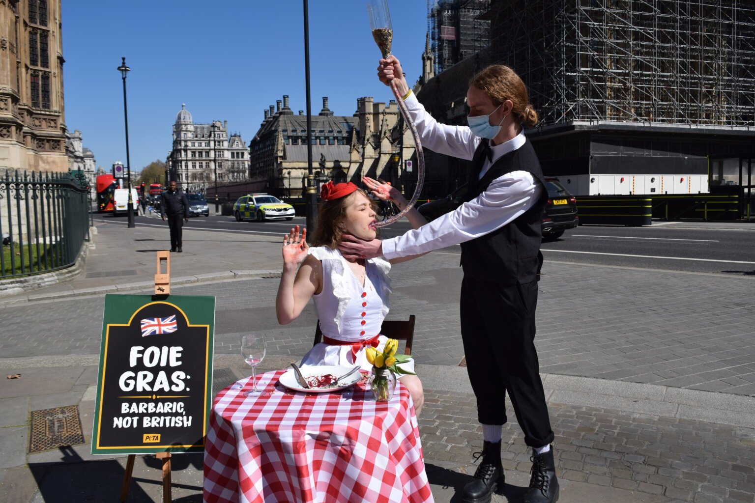 Woman ‘ForceFed’ Through Tube in PETA Foie Gras Protest