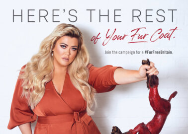 Gemma Collins Poses With ‘Skinned Fox’ in New PETA Campaign