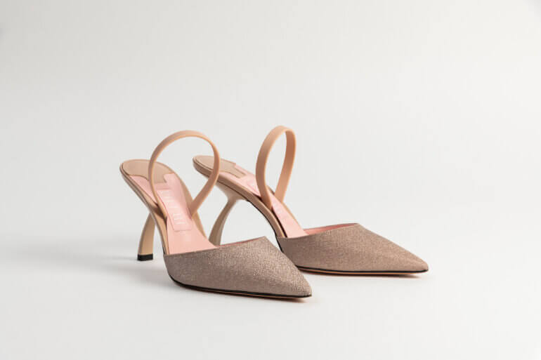 Dali Derby Brown & Gold Shoes. Vegan Approved by PETA® Wood Platform. –  Marita Moreno