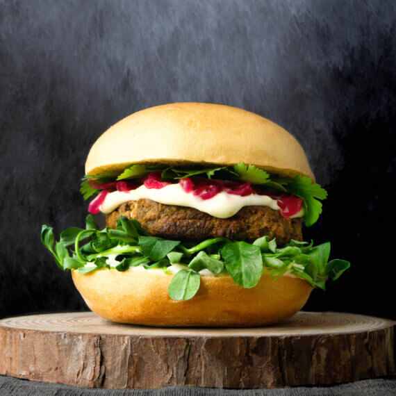 BBQ-Proof Burgers by Chef Day Radley, Founder of The Vegan Chef School