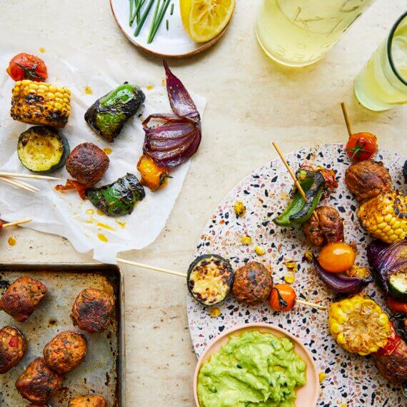 Vegan Tandoori Kebabs with Avocado Dip