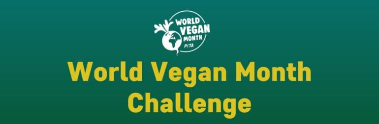 world vegan month 2021 banner