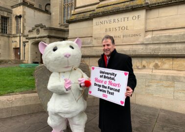 Valentine’s Day: PETA Urges University of Bristol to Have a Heart for Animals