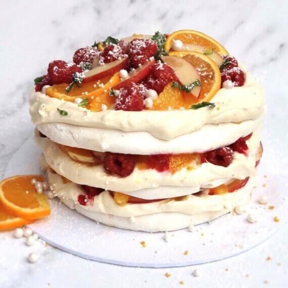 Maisie Stedman’s ‘Jubilant’ Vegan Zesty Meringue Stack