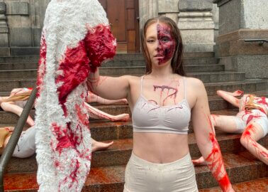 Today in Denmark: ‘Bloody’ Protest Calling For Fur Farming Ban