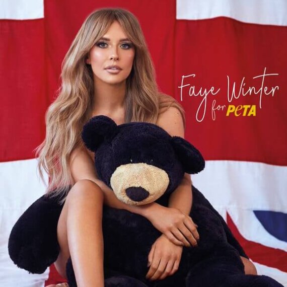 ‘Love Island’ Star Faye Winter Supports PETA’s Faux Bear Fur in New Campaign