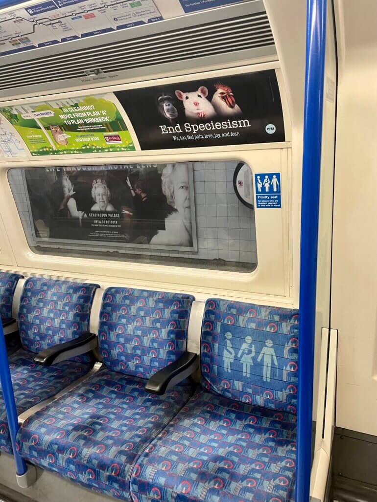 PETA Uk End Speciesism Tube Campaign Ad London 2022 1