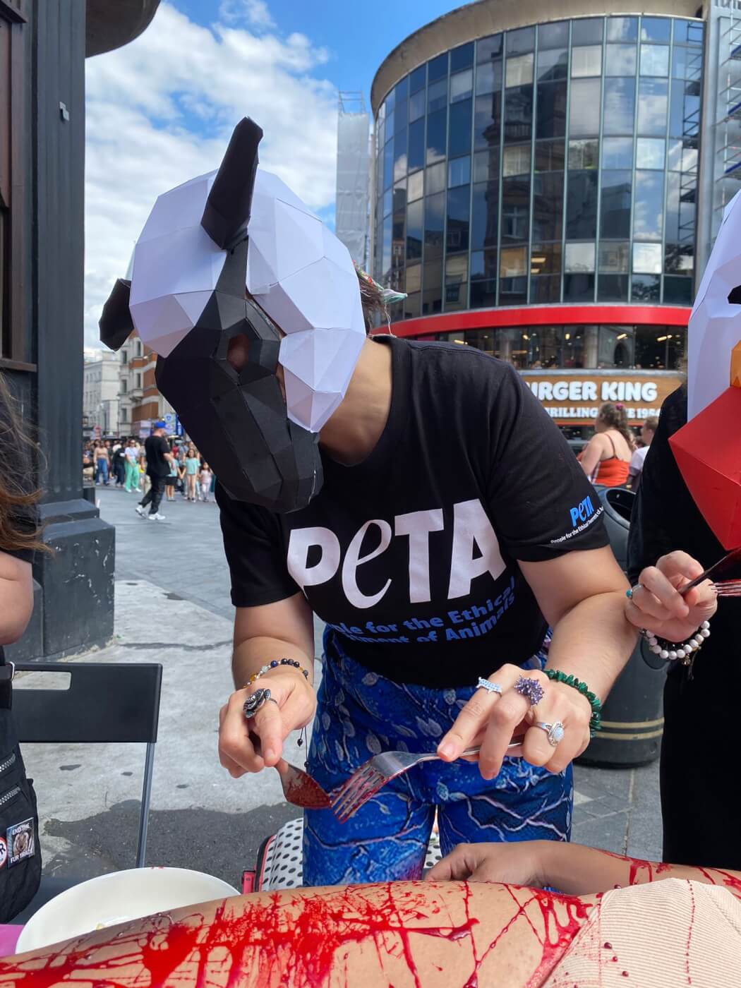 World Day for the End of Speciesism: PETA 'Animals' Feast on 'Human Flesh'