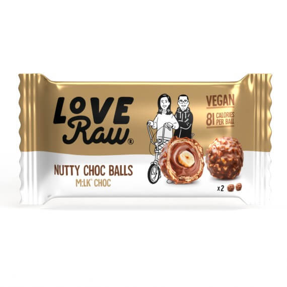 LoveRaw M:lk Choc Nutty Choc Balls vfa