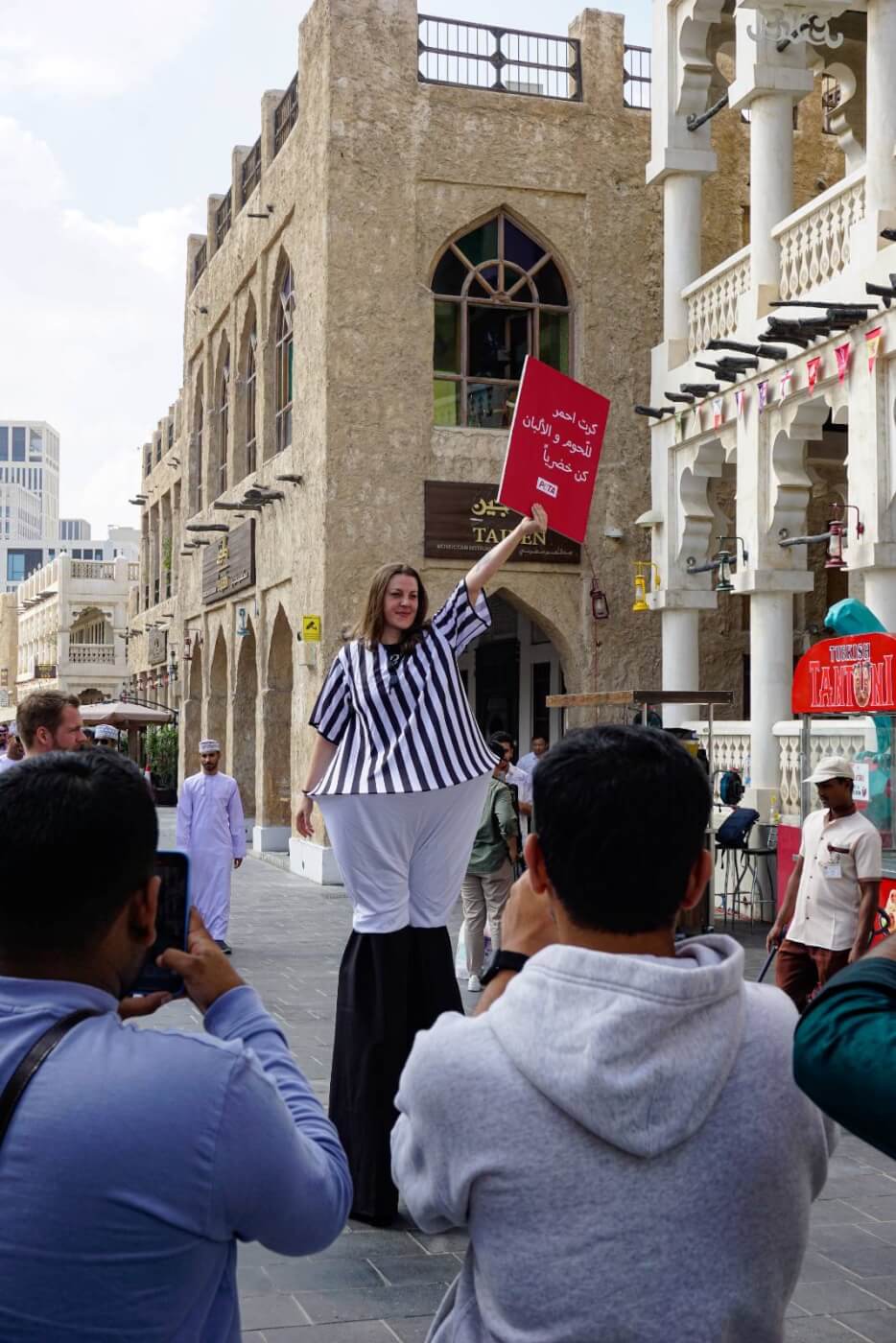 peta world cup fifa qatar protest