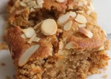 Vegan Caramel Almond Loaf