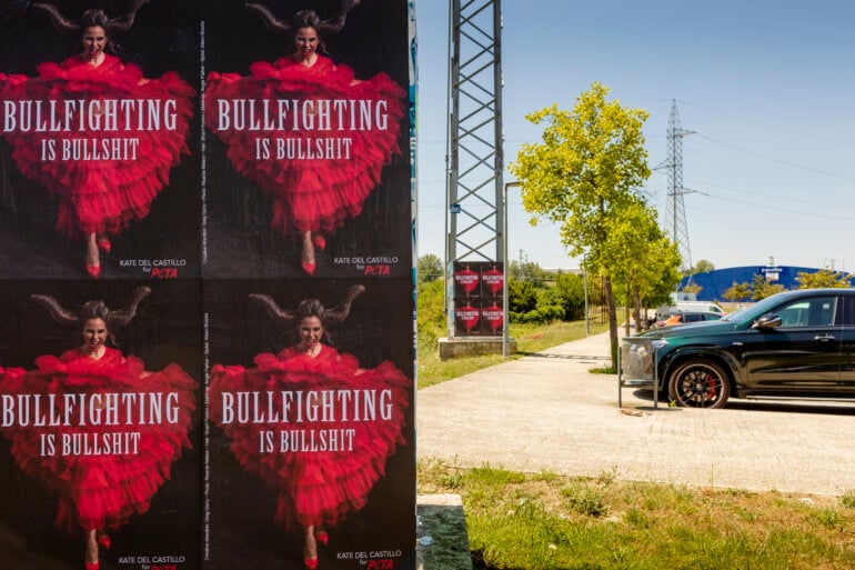 Pamplona Anti Bullfighting Posters PETA3