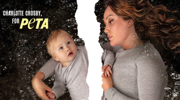Charlotte Crosby Slams Marine Parks in First PETA Campaign With Her Baby Daughter