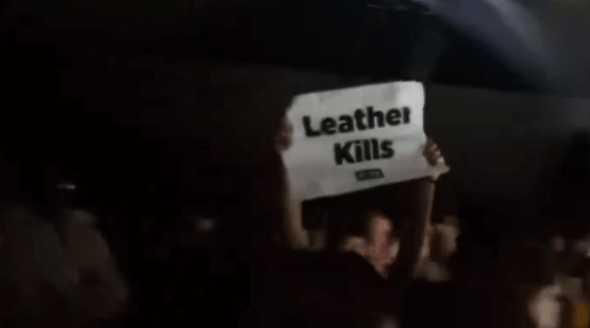 WATCH NOW: PETA Crashes Burberry Catwalk With Anti-Leather Message