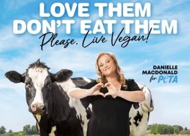 ‘The Tourist’ Star Danielle Macdonald Appears in PETA Ad